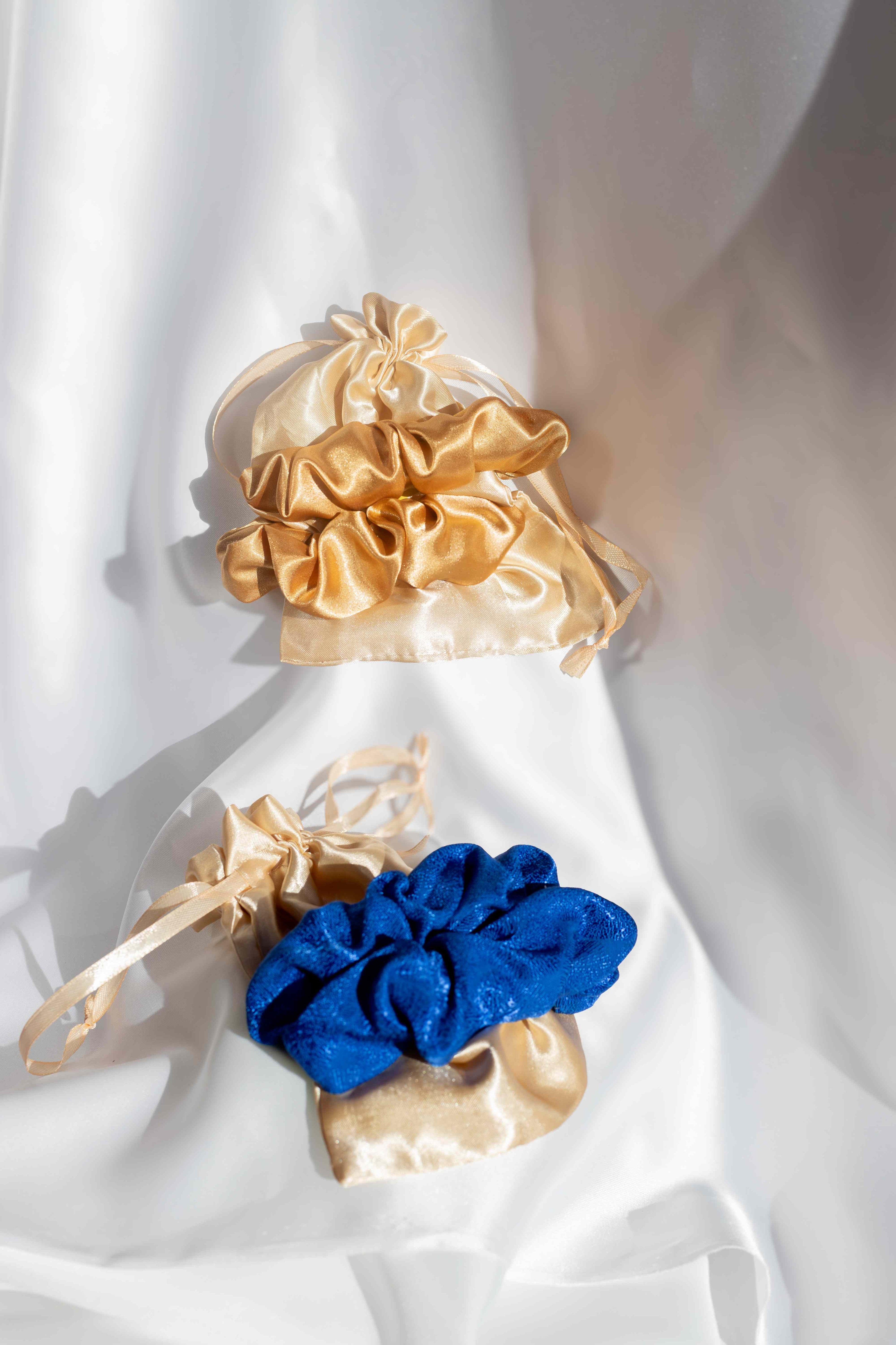 Pack D'Arte Collection - Duo Pinzas de tela Azul y Dorado