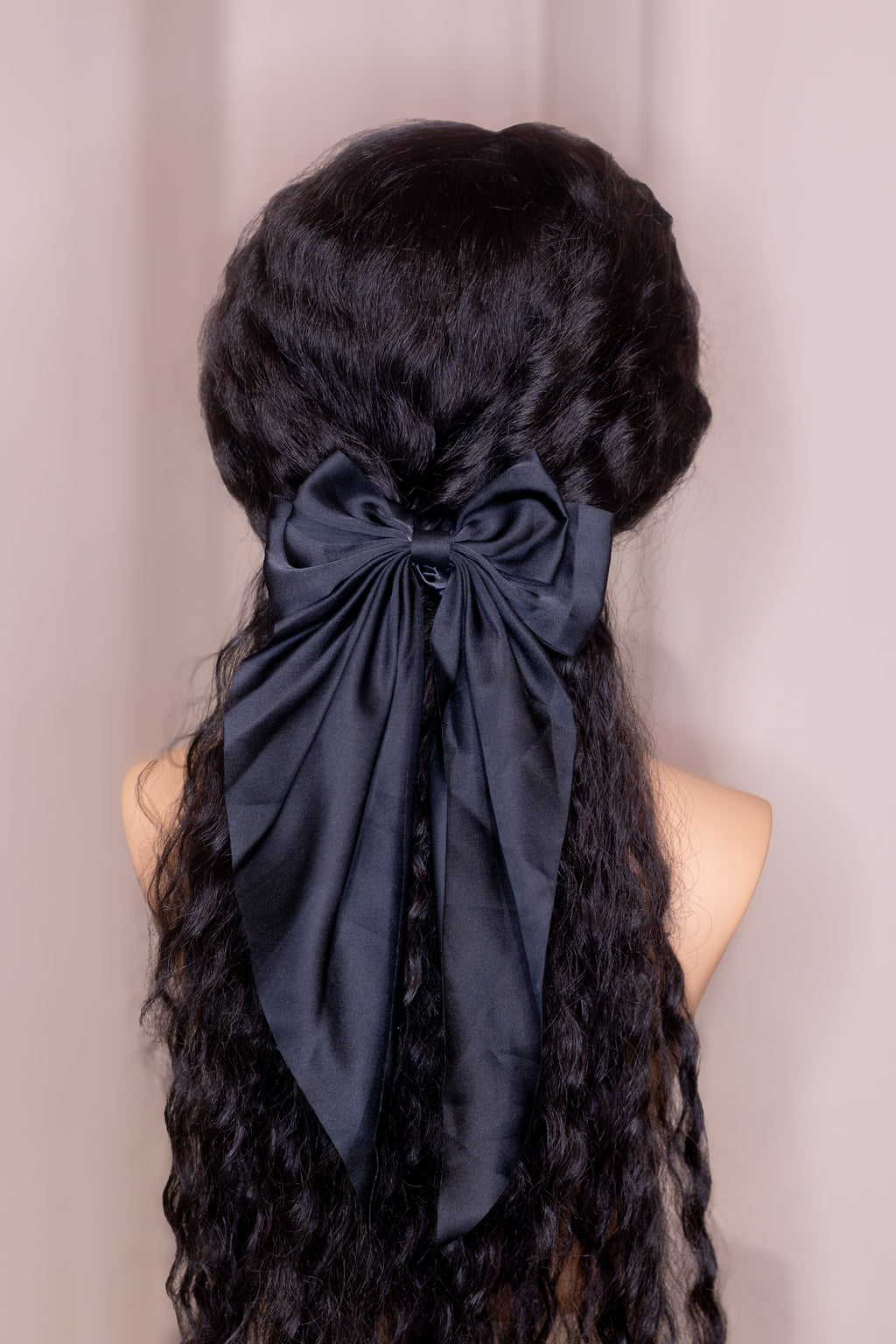 D'Arte Collection - Pinza Lazo de tela Negro satén