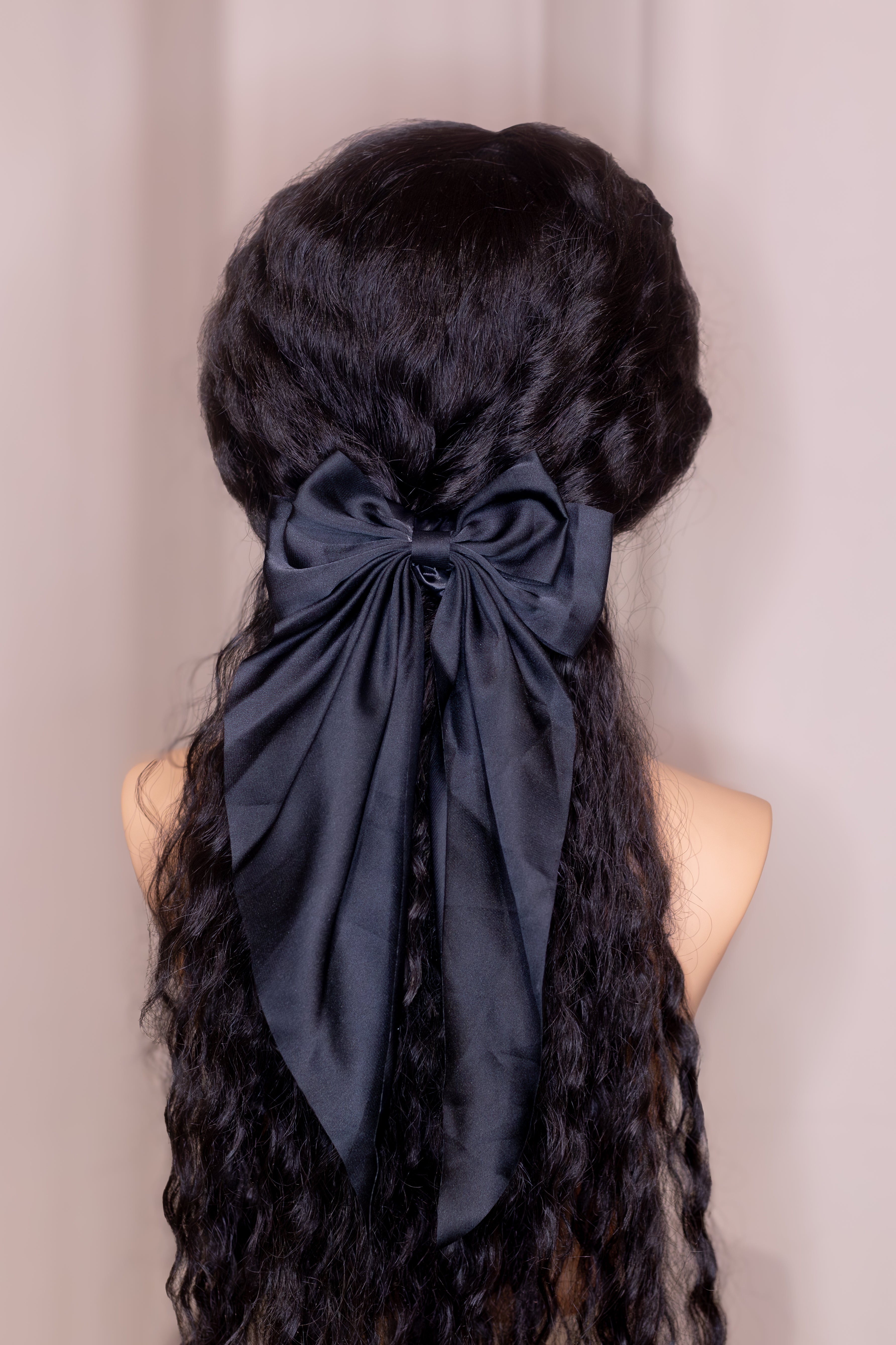 D'Arte Collection - Pinza Lazo de tela Negro satén